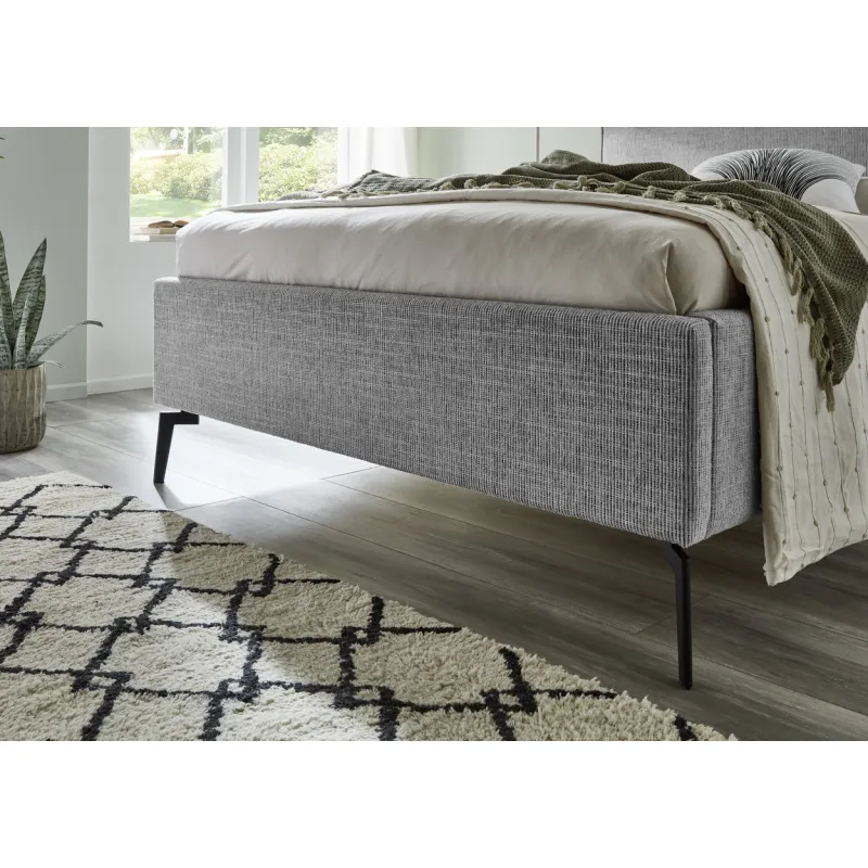 Lova 140/160/180 cm RIVO, šviesiai pilka