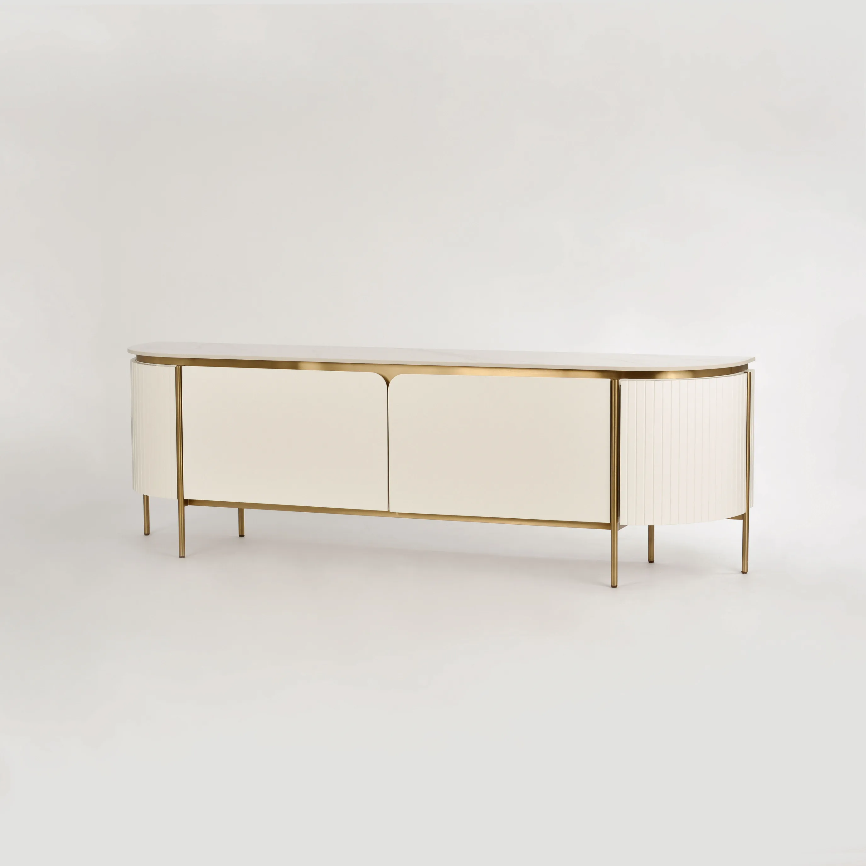 TV spintelė STILI, ecru, 200x40x60 cm