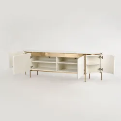 TV spintelė STILI, ecru, 200x40x60 cm