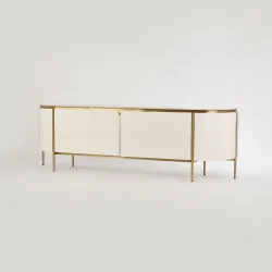 TV spintelė STILI, ecru, 200x40x60 cm