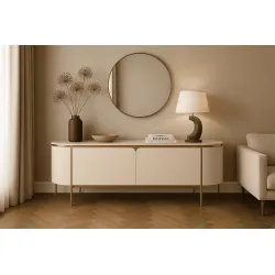 TV spintelė STILI, ecru, 200x40x60 cm