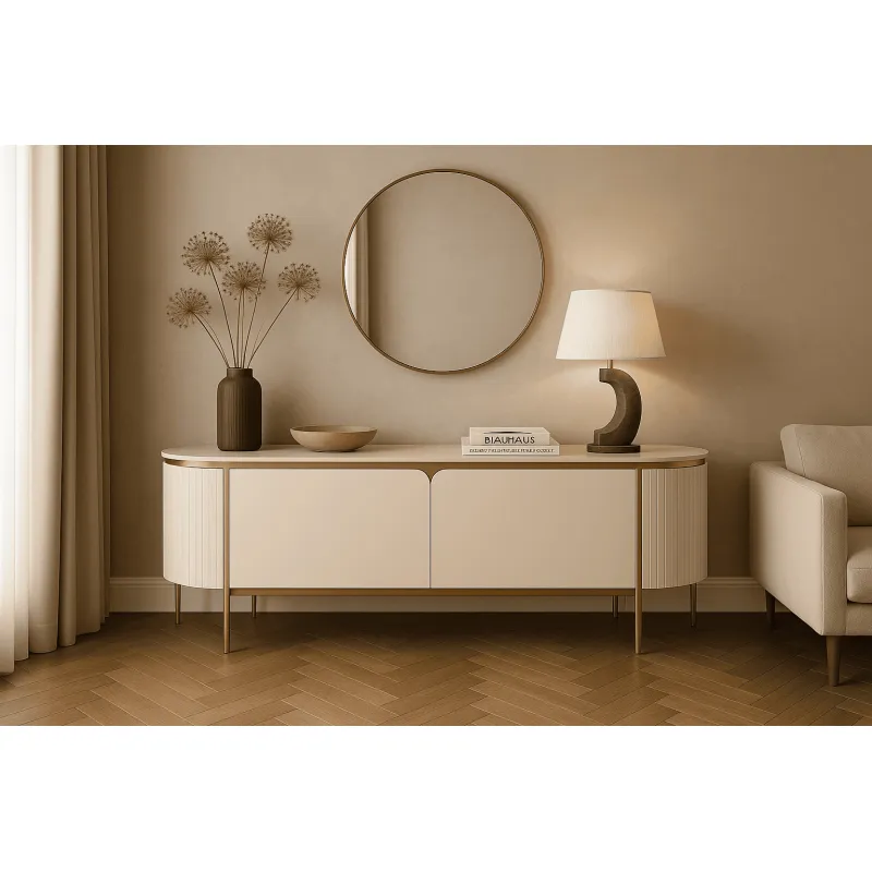 TV spintelė STILI, ecru, 200x40x60 cm