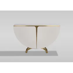 Spintelė STILI, off-white, 140x35x86 cm