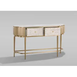 Konsolė STILI, aukso, 140x35x86 cm