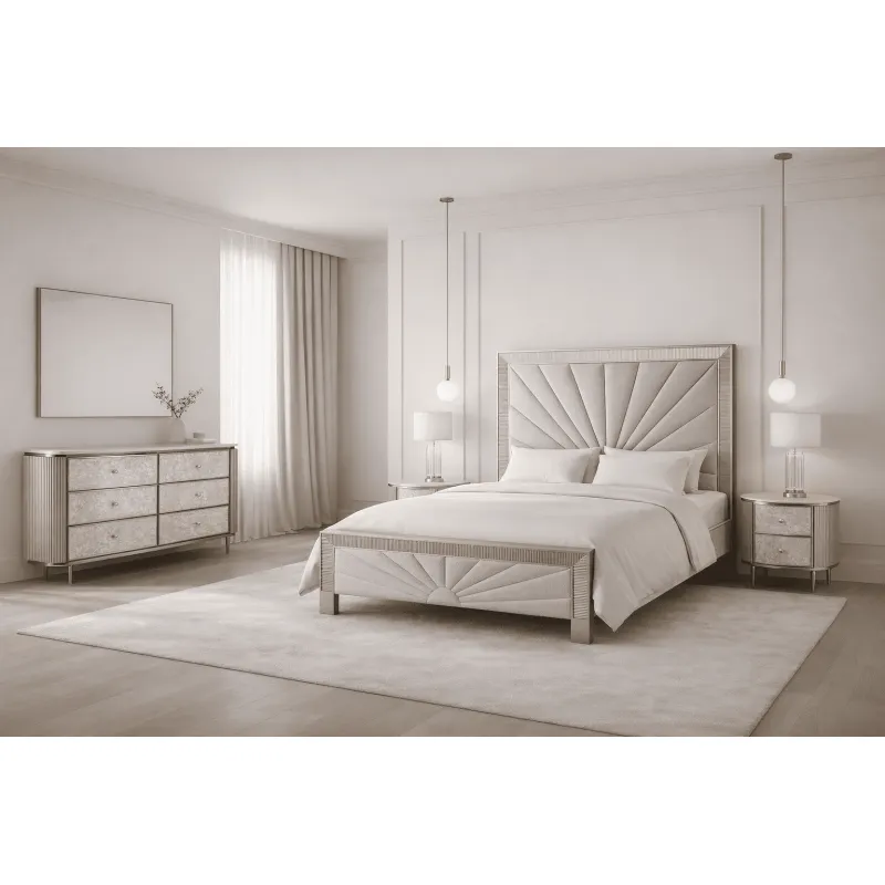 Naktinis staliukas STILI, aukso, 55x40x55 cm