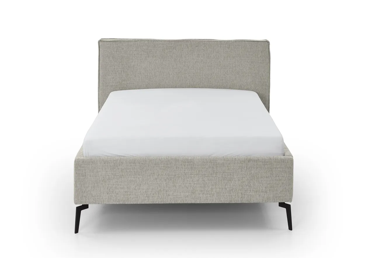 Lova 140/160/180 cm RIVO su patalynės dėže, pilkšva