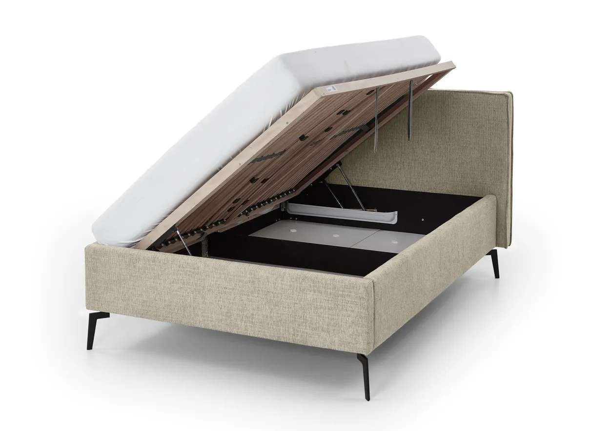 Lova 140/160/180 cm RIVO su patalynės dėže, iriso