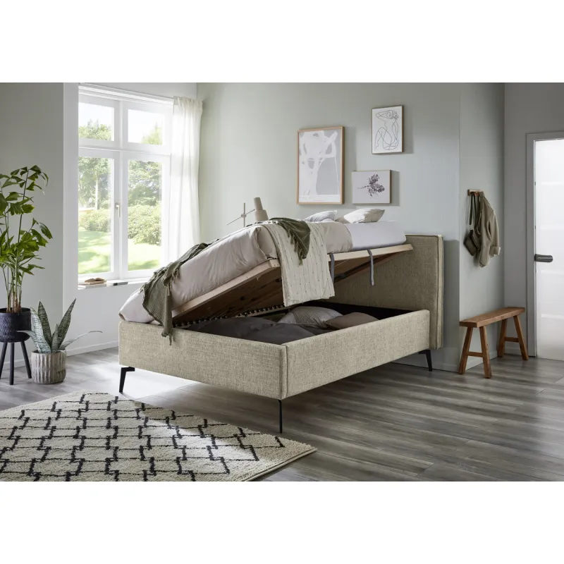 Lova 140/160/180 cm RIVO su patalynės dėže, iriso