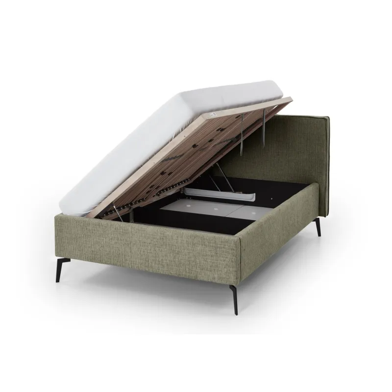 Lova 140/160/180 cm RIVO su patalynės dėže, alyvuogių