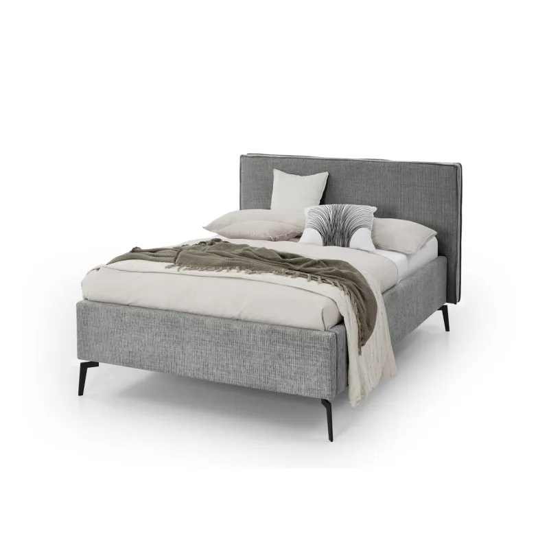 Lova 140/160/180 cm RIVO su patalynės dėže, pilka