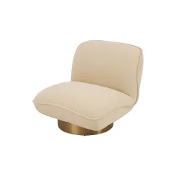 Poilsio fotelis NUA, kreminis, 88x92x77 cm