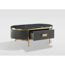 Žurnalinis-kavos staliukas STILI, grafito, 124x71x48 cm