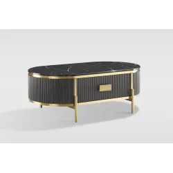 Žurnalinis-kavos staliukas STILI, grafito, 124x71x48 cm