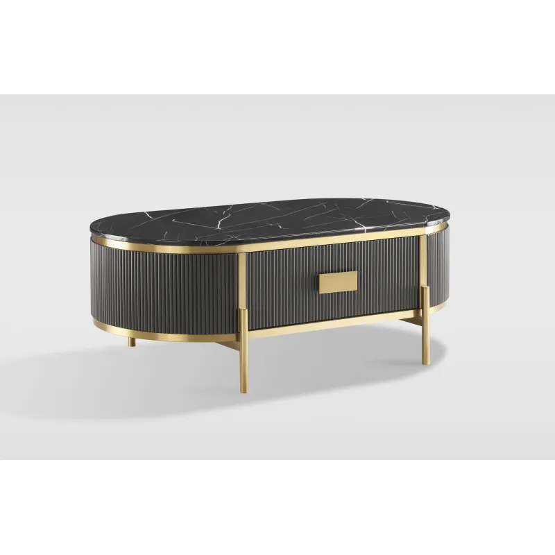 Žurnalinis-kavos staliukas STILI, grafito, 124x71x48 cm