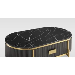 Žurnalinis-kavos staliukas STILI, grafito, 124x71x48 cm