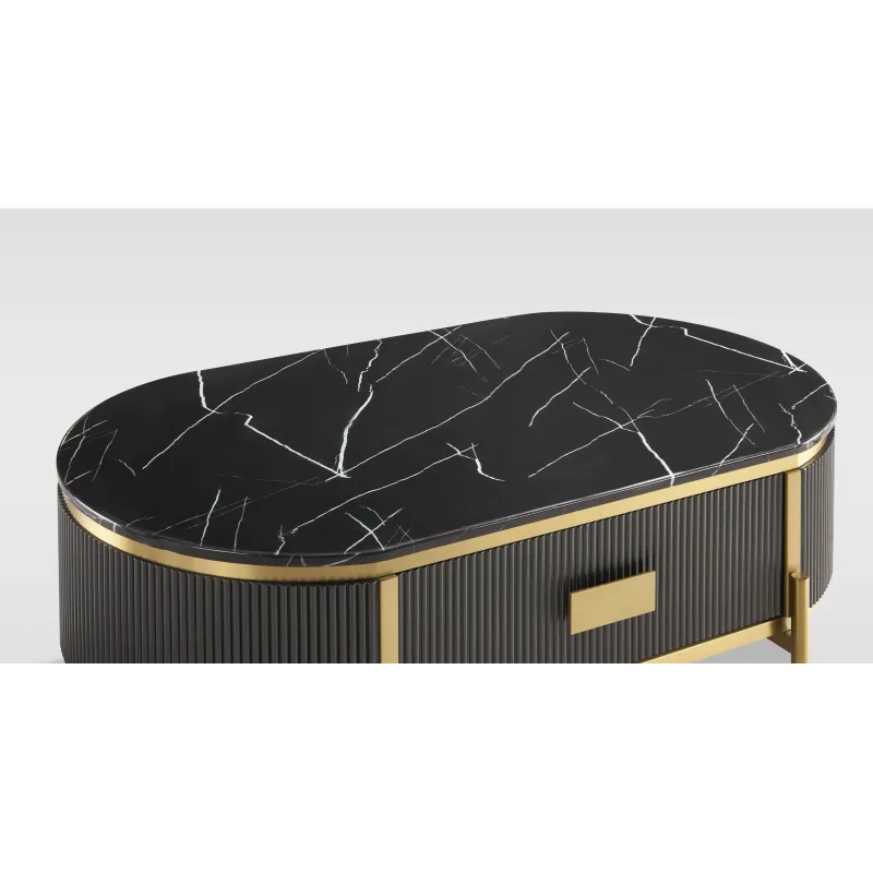 Žurnalinis-kavos staliukas STILI, grafito, 124x71x48 cm