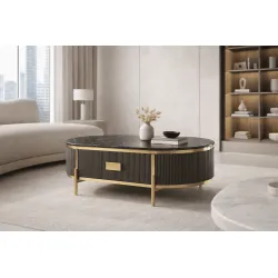 Žurnalinis-kavos staliukas STILI, grafito, 124x71x48 cm