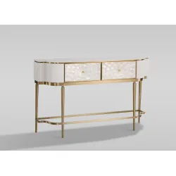 Konsolė STILI, off-white, 140x35x86 cm