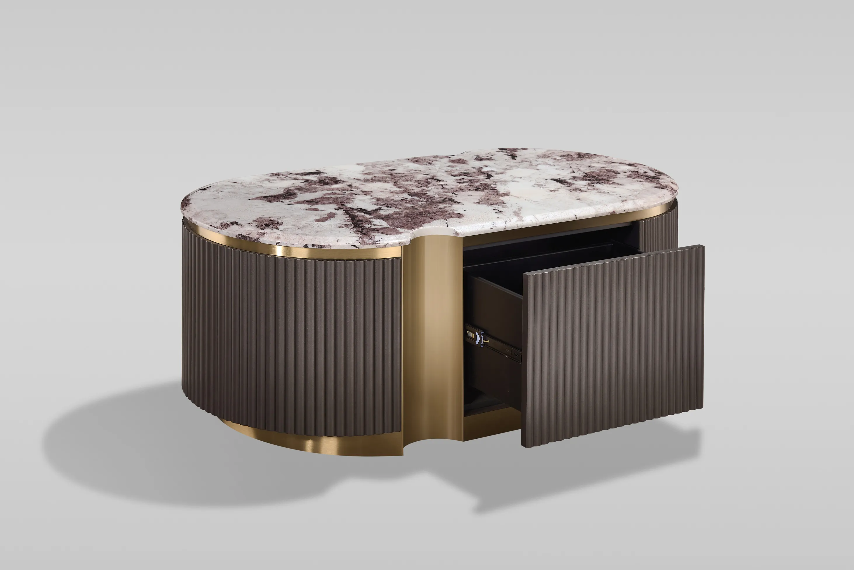 Žurnalinis-kavos staliukas STILI, grafito, 122x60x45 cm