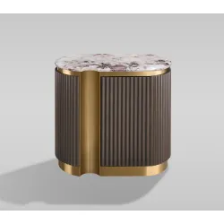 Naktinis staliukas STILI, kairinis, grafito, 60x40x55 cm