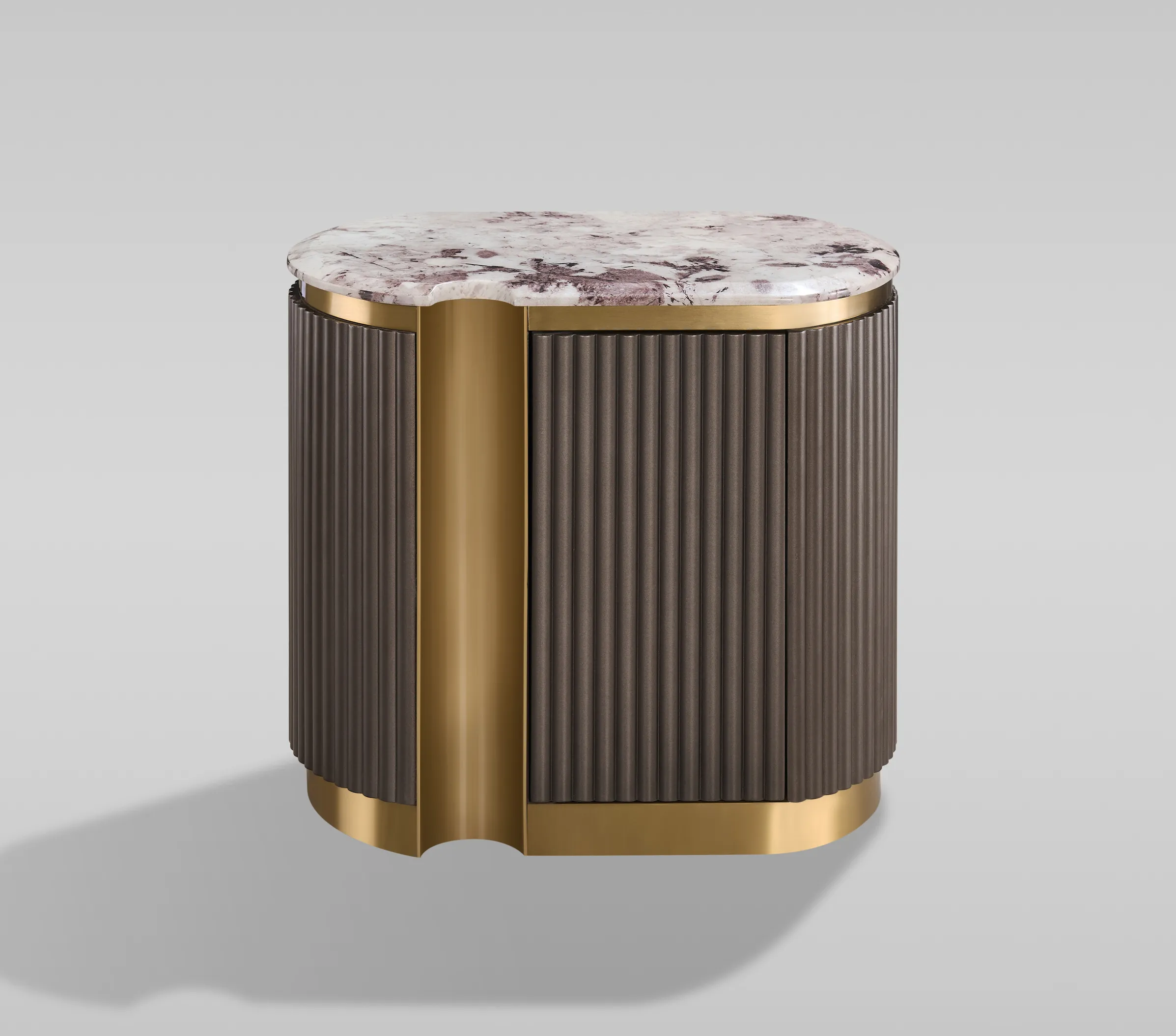 Naktinis staliukas STILI, kairinis, grafito, 60x40x55 cm