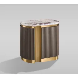 Naktinis staliukas STILI, kairinis, grafito, 60x40x55 cm