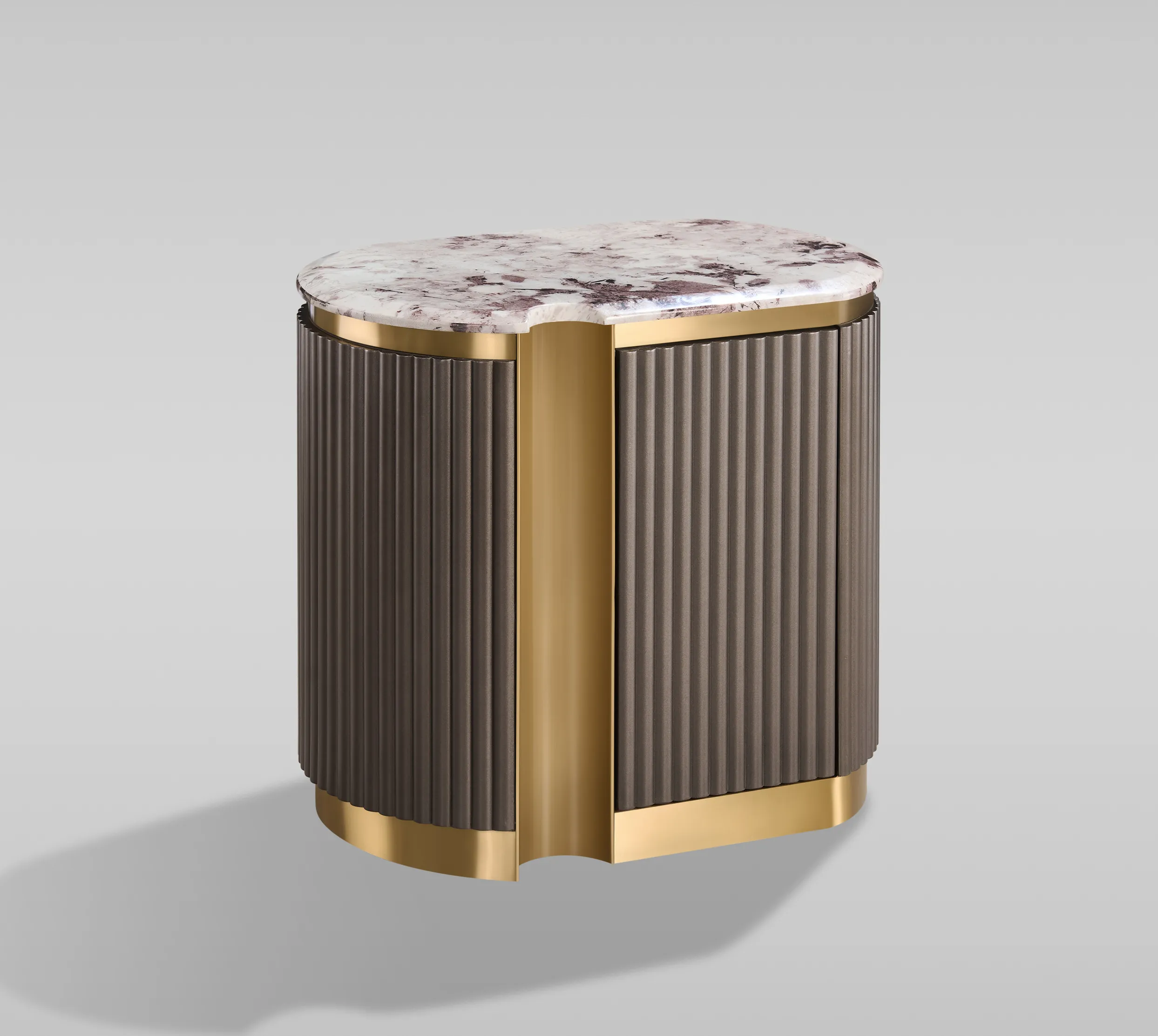 Naktinis staliukas STILI, kairinis, grafito, 60x40x55 cm