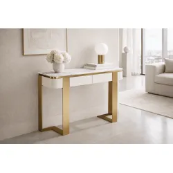 Konsolė STILI, off-white, 120x38x85 cm