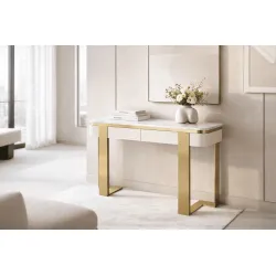Konsolė STILI, off-white, 120x38x85 cm