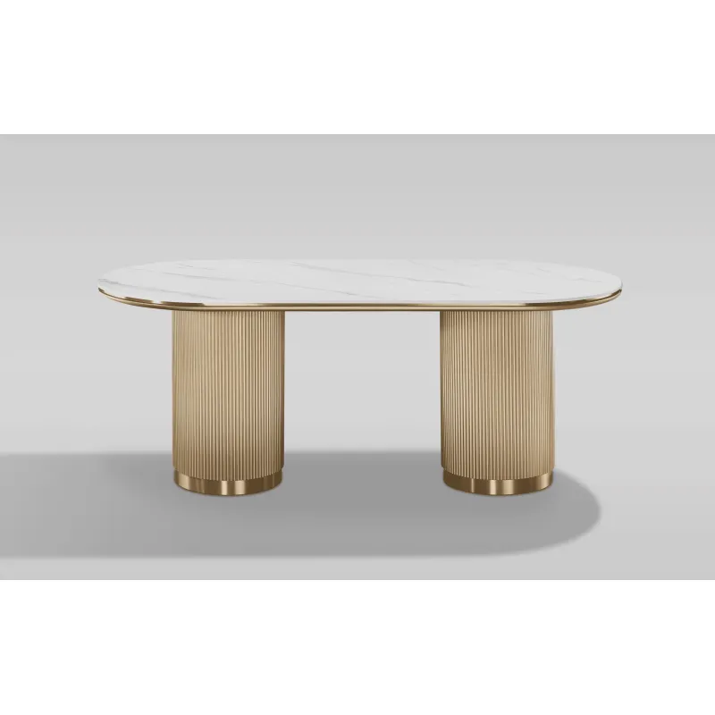 Ovalus valgomojo stalas...