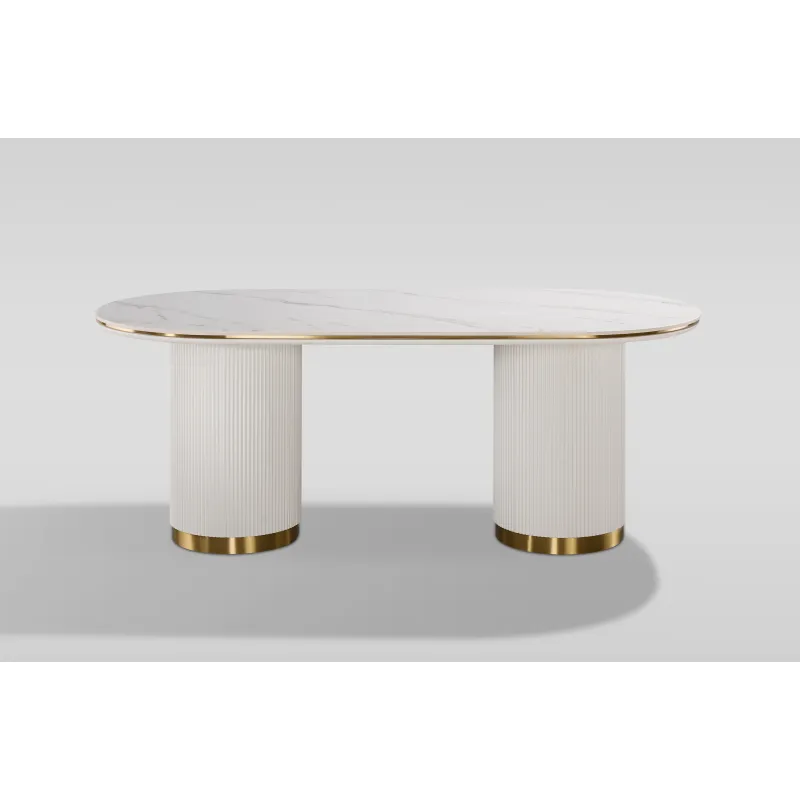 Ovalus valgomojo stalas...