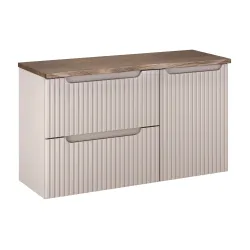 Vonios spintelė su skalbinių krepšiu NOVA CASHMERE, 100x40x57