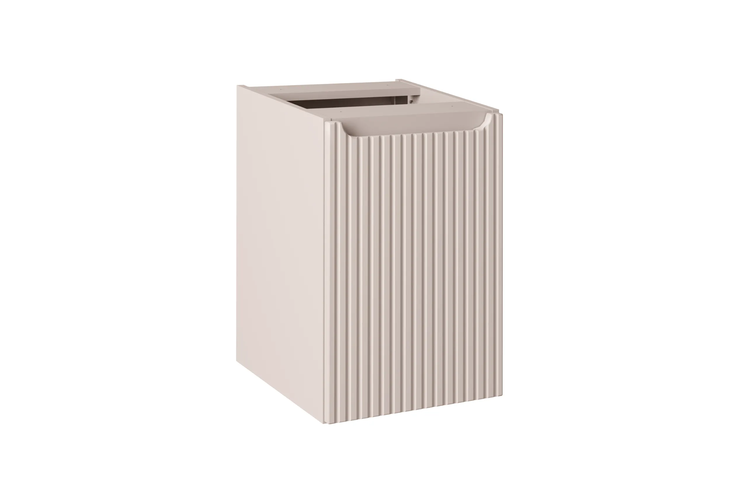 Vonios spintelė su skalbinių krepšiu NOVA CASHMERE, 100x40x57