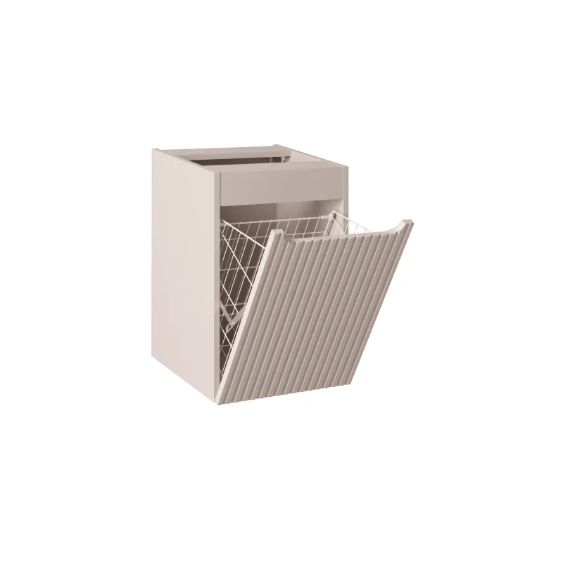 Vonios spintelė su skalbinių krepšiu NOVA CASHMERE, 100x40x57