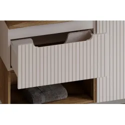 Vonios spintelė su stalviršiumi NOVA CASHMERE , 120x40x31