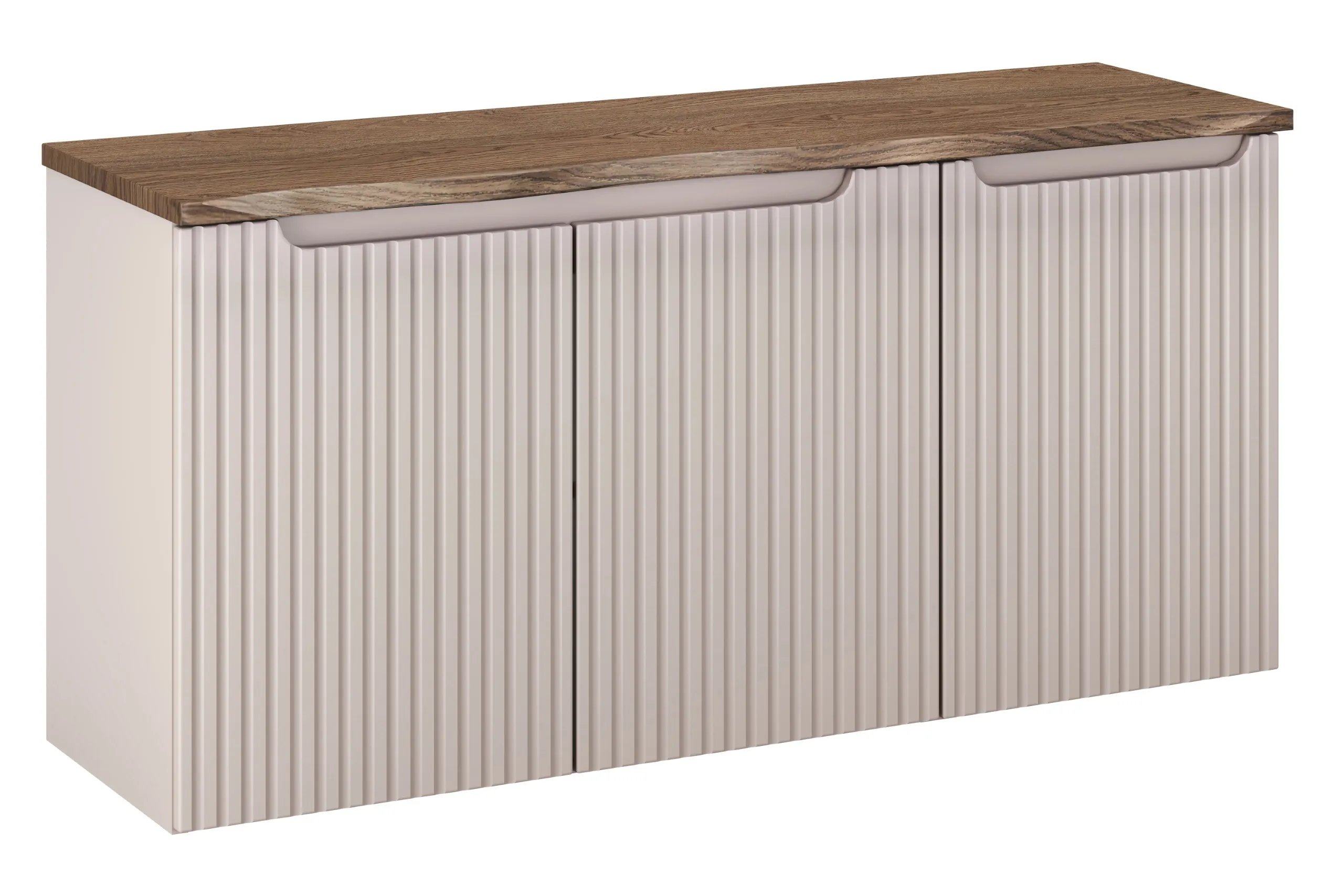 Vonios spintelė su skalbinių krepšiu NOVA CASHMERE, 120x40x57