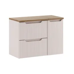 Vonios spintelė su stalviršiumi NOVA CASHMERE, 80x40x57