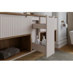 Vonios spintelė su stalviršiumi NOVA CASHMERE, 90x40x57