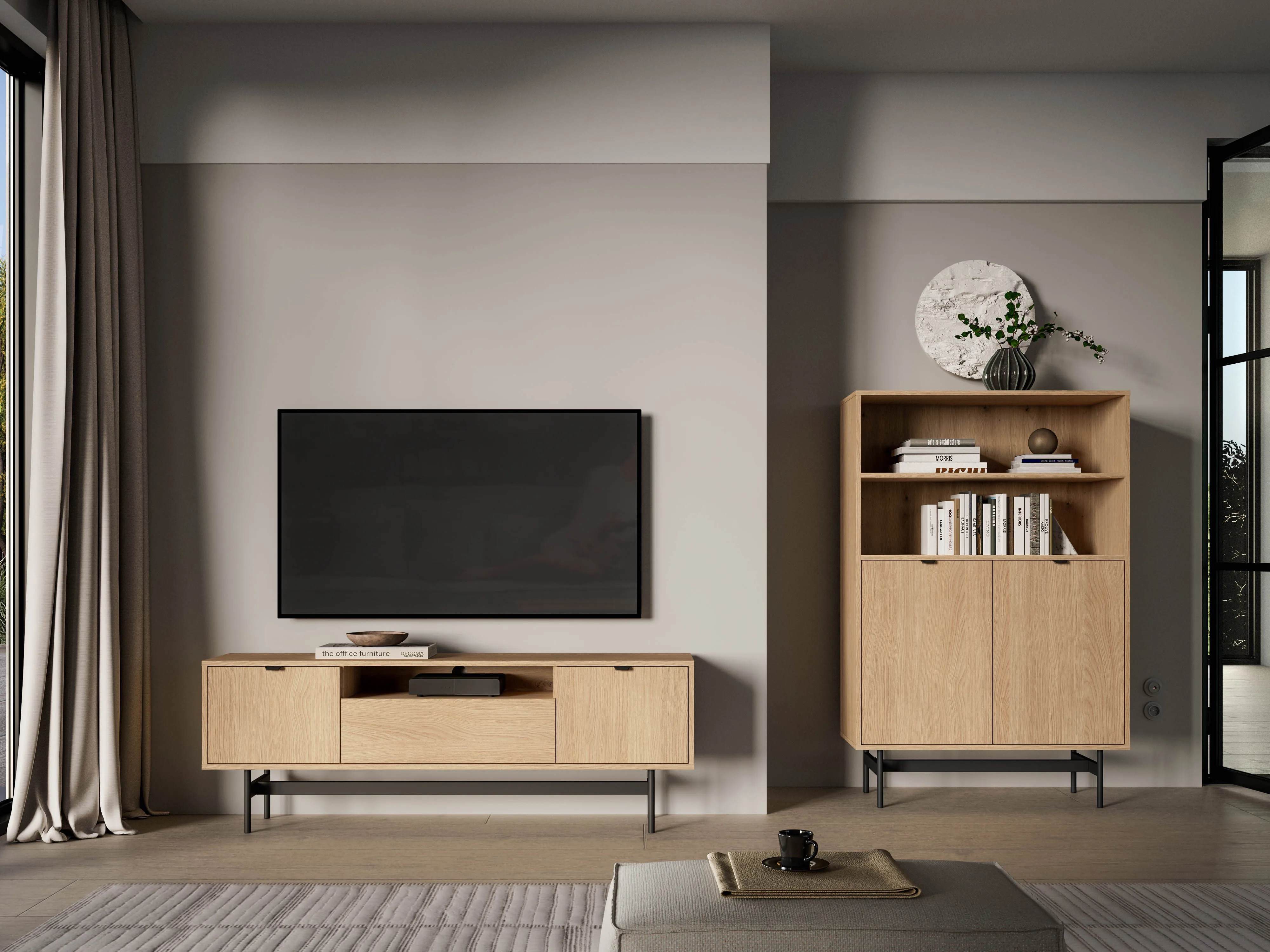 TV spintelė REYNA, 150x33x53 cm