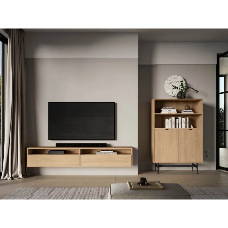 Pakabinama TV spintelė REYNA, 180x33x23 cm