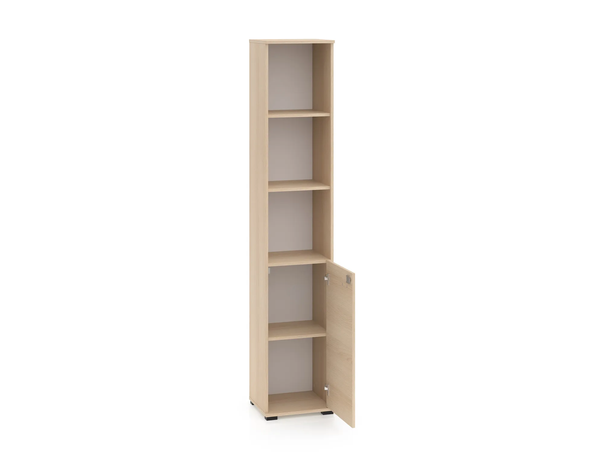Siaura biuro lentyna su spintele ODEL, 39x34x203 cm