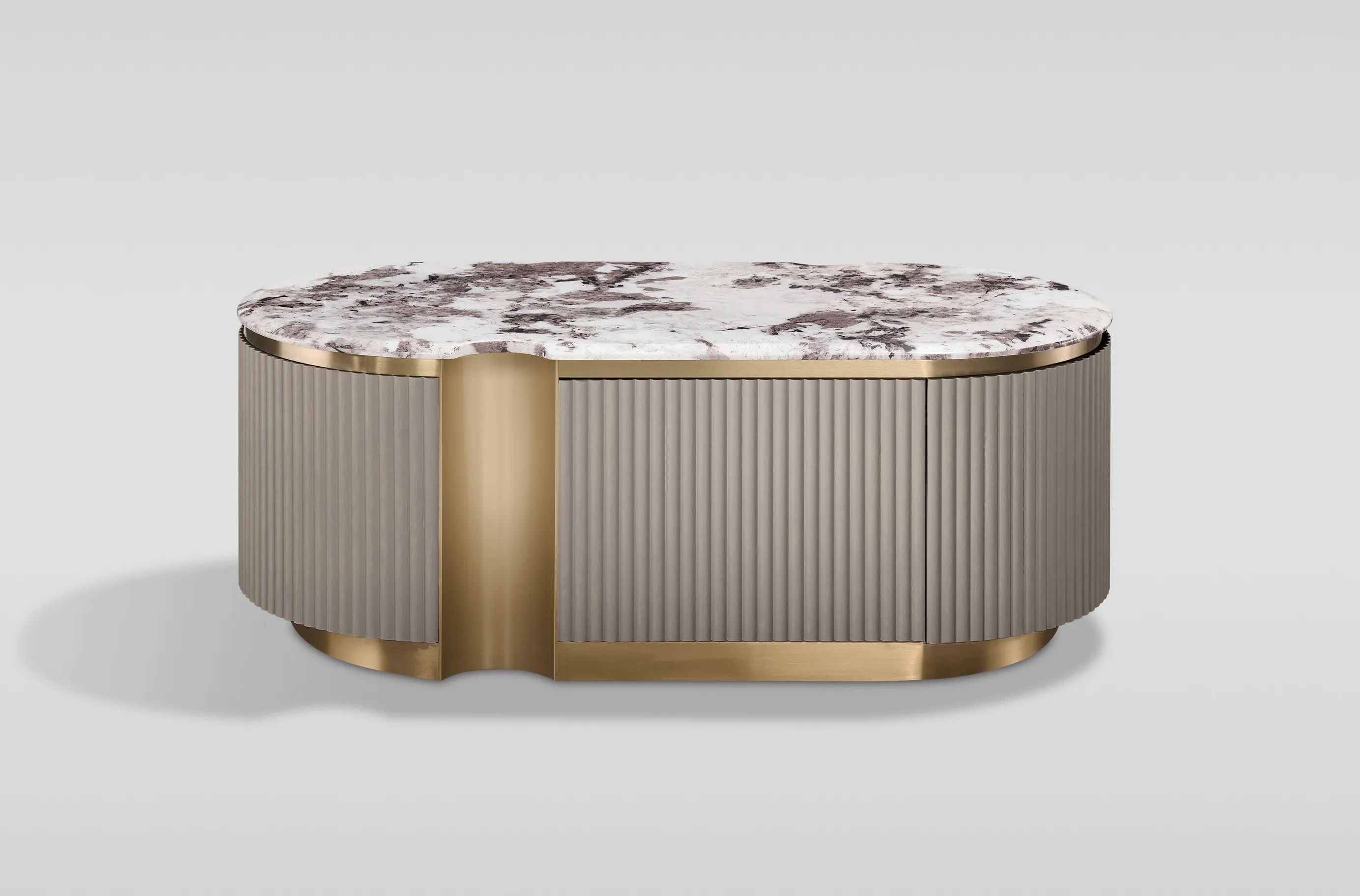 Žurnalinis-kavos staliukas STILI, taupe, 122x60x45 cm