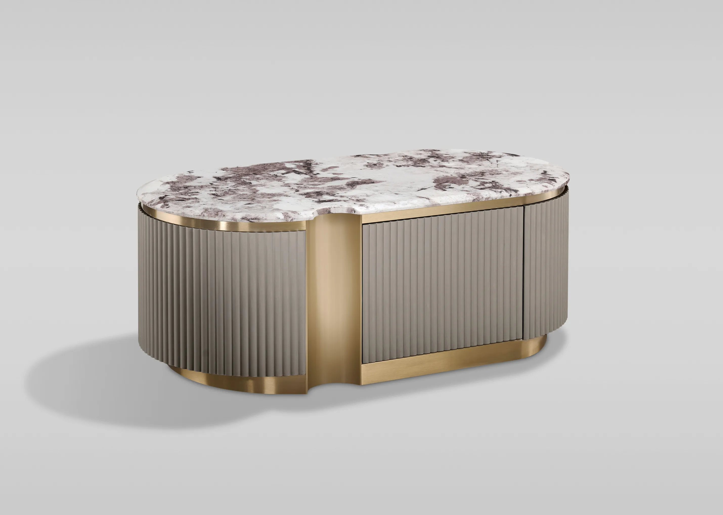 Žurnalinis-kavos staliukas STILI, taupe, 122x60x45 cm