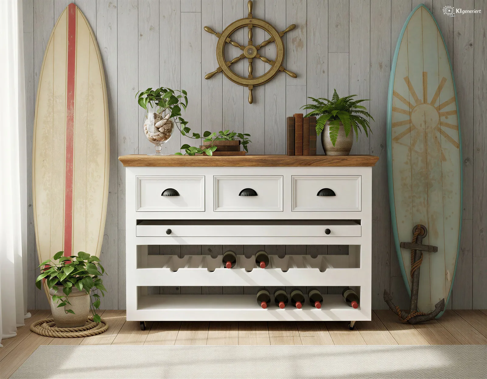 Vyno spintelė RIVIERA, 120x48x85 cm