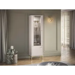 Siaura vitrina SANDRIA, 54x40x190 cm