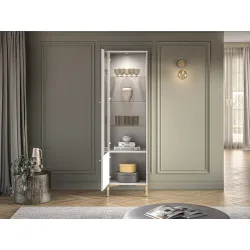 Siaura vitrina SANDRIA, 54x40x190 cm