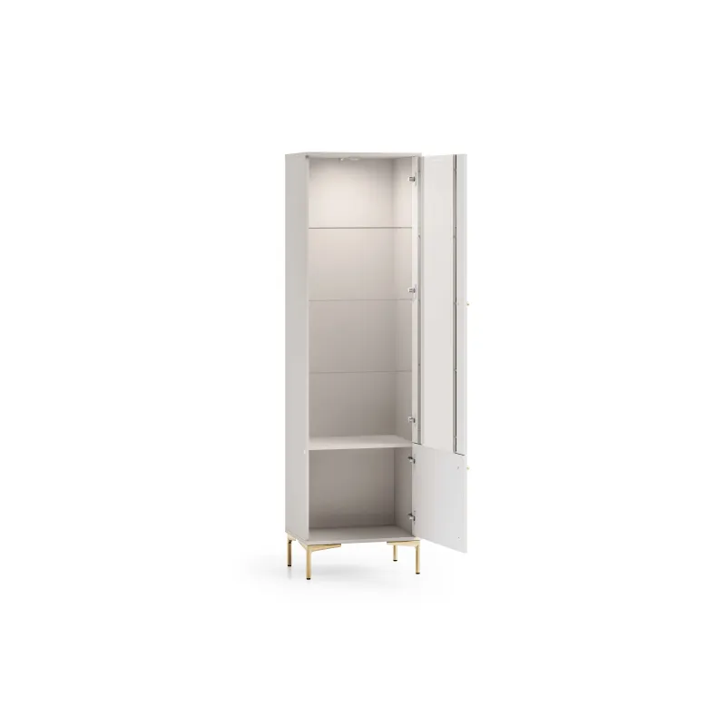 Siaura vitrina SANDRIA, 54x40x190 cm