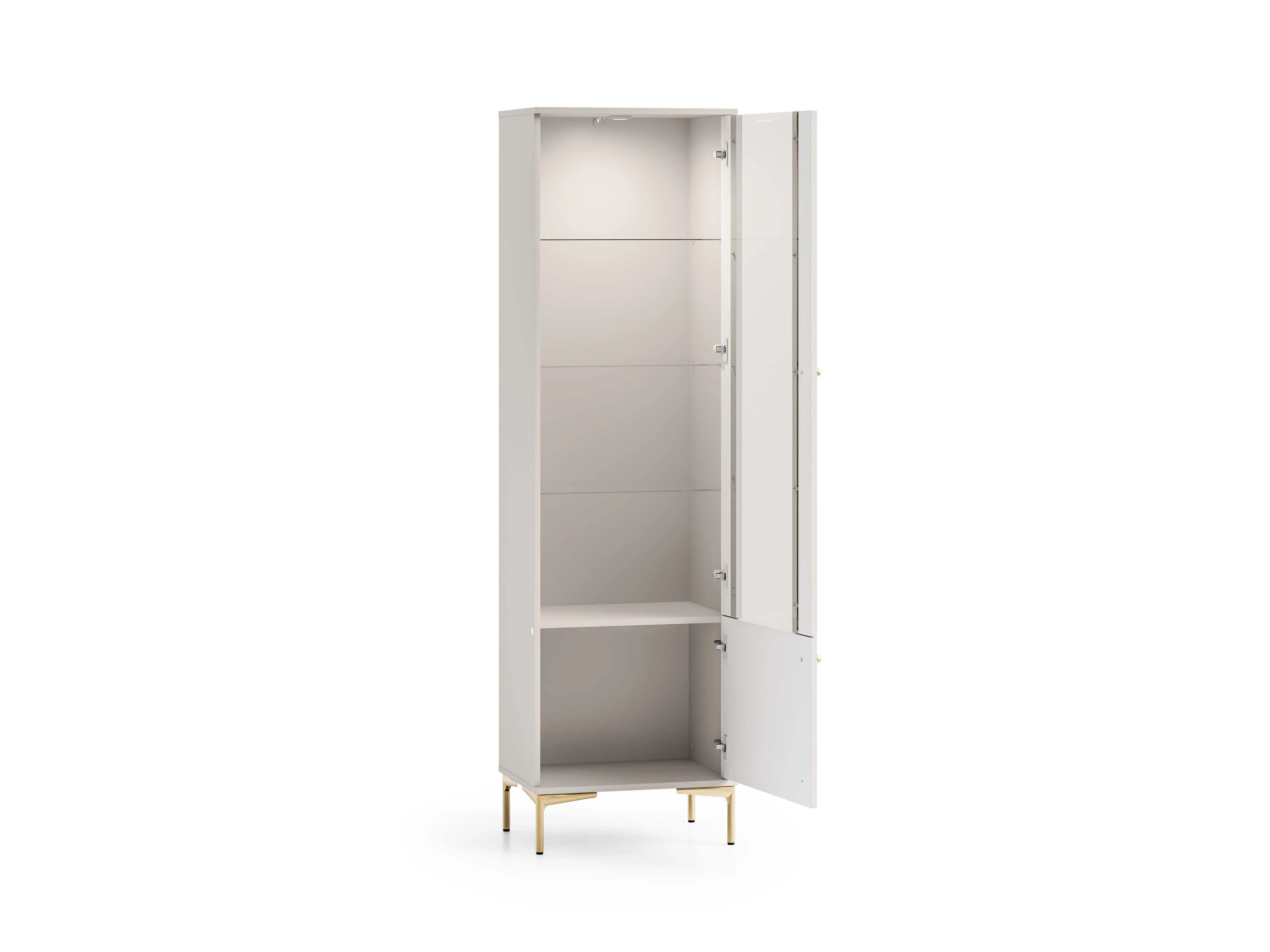 Siaura vitrina SANDRIA, 54x40x190 cm