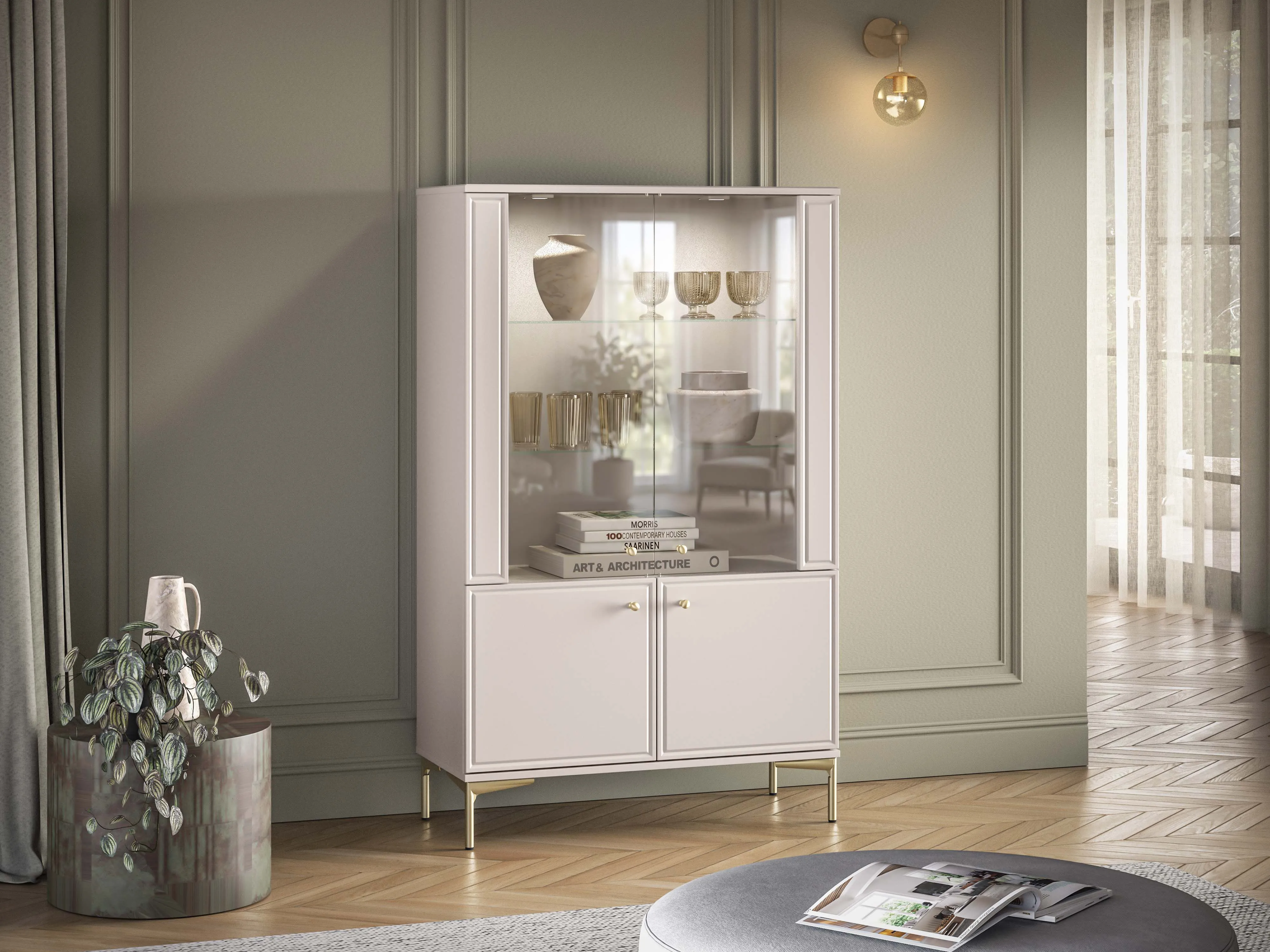 Vitrina SANDRIA, 92x40x149 cm