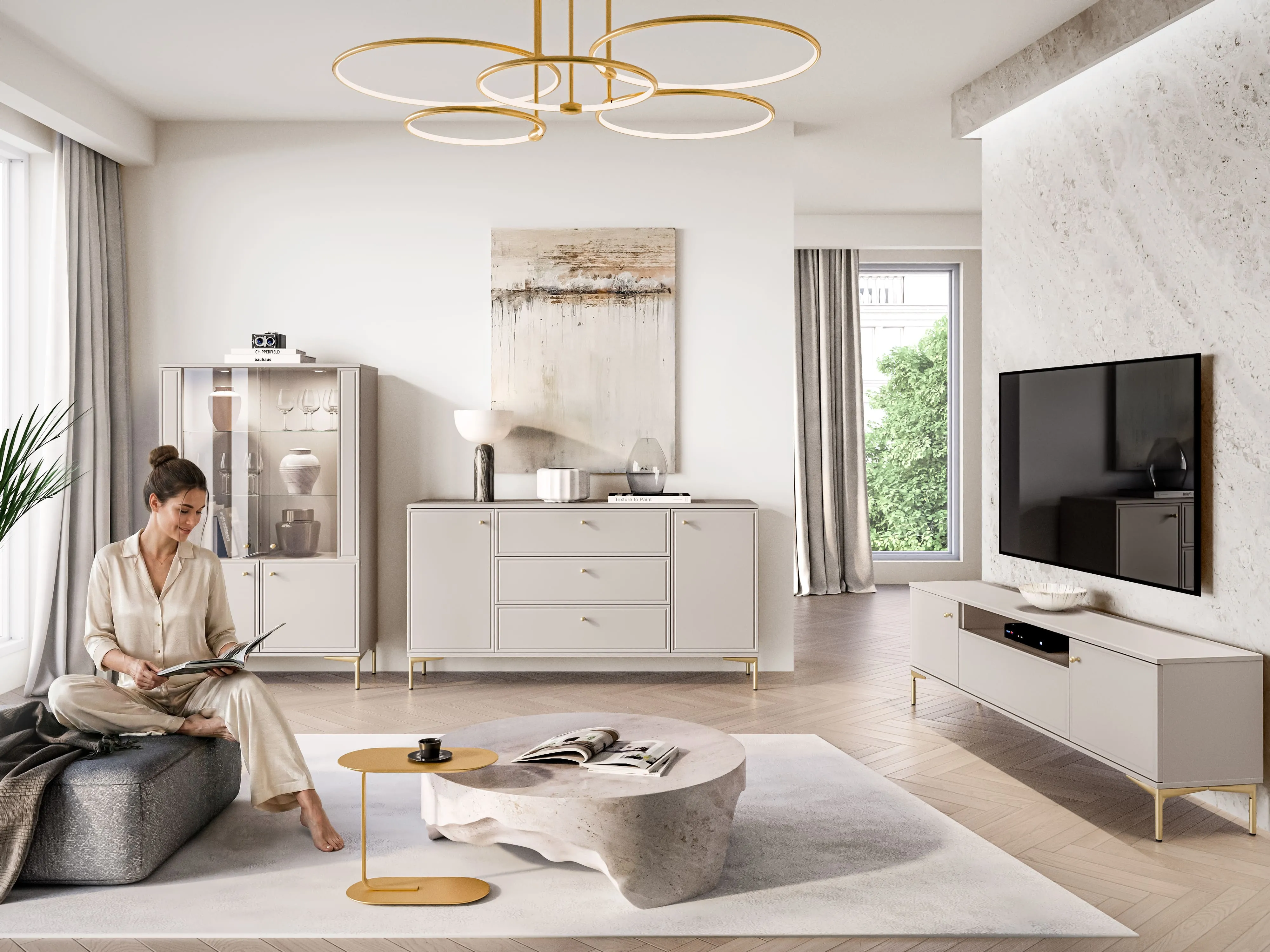 Komoda SANDRIA, 160x40x85 cm